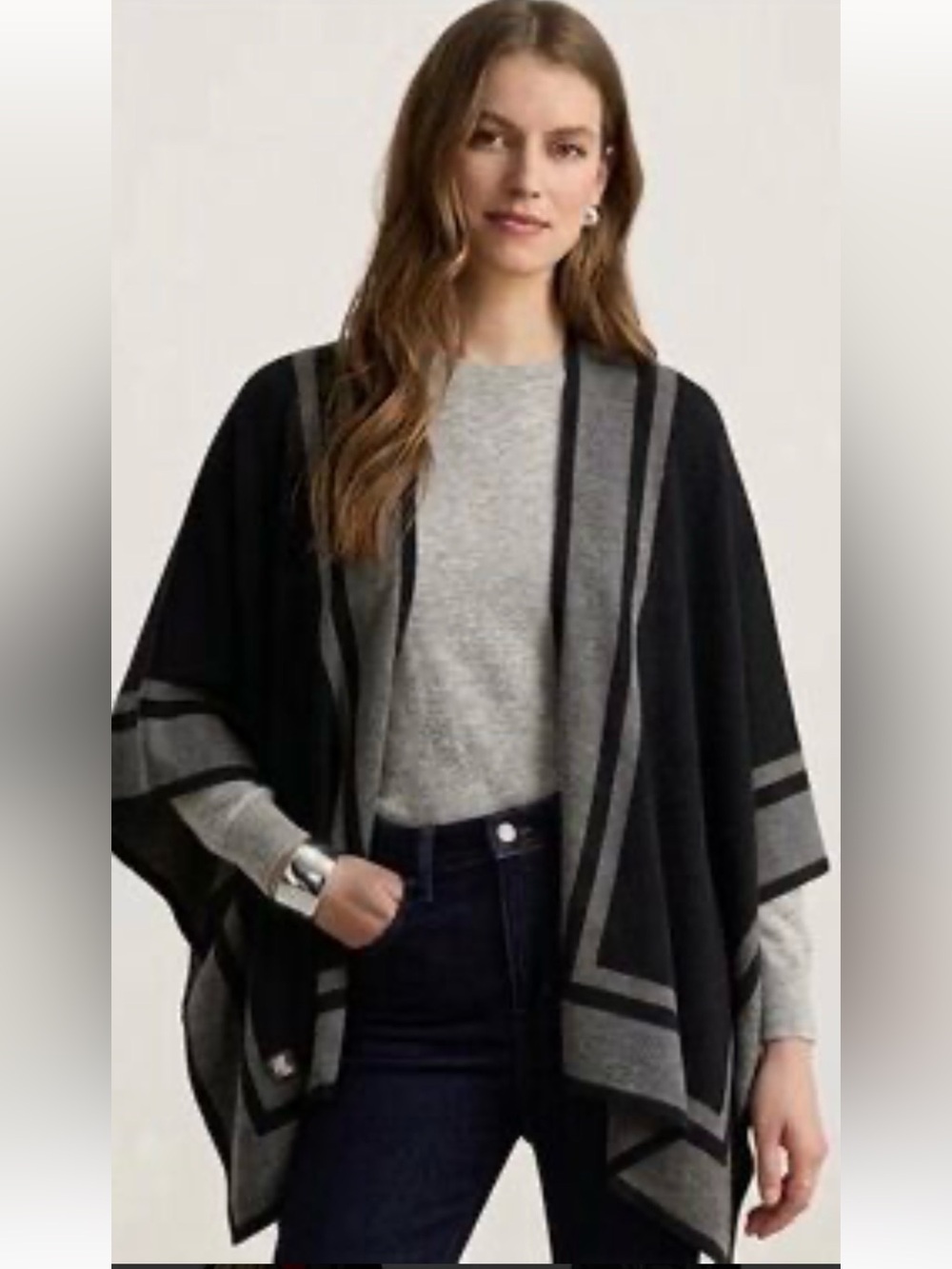 Lauren Ralph Lauren Ruana poncho wrap.